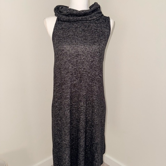 Express Gray Sheath Midi Dress with Cowl Neck - Picture 1 of 3